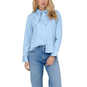 Jacqueline De Yong Blue Cotton Women's Blouse